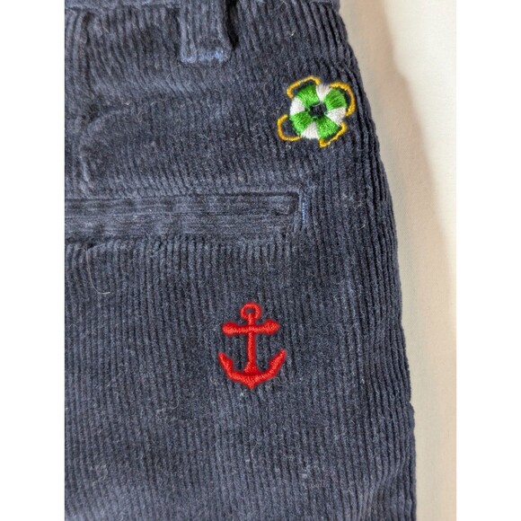 Castaway Nantucket Navy Corduroy Nautical Pattern Pants Child 8 - Picture 4 of 8
